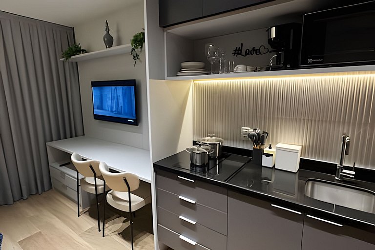 Studio Exclusivo próx ao Allianz