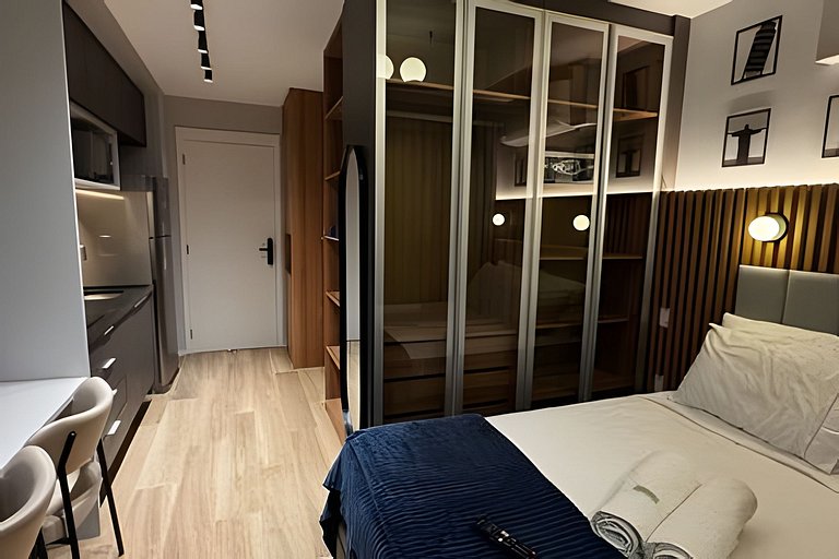 Studio Exclusivo próx ao Allianz