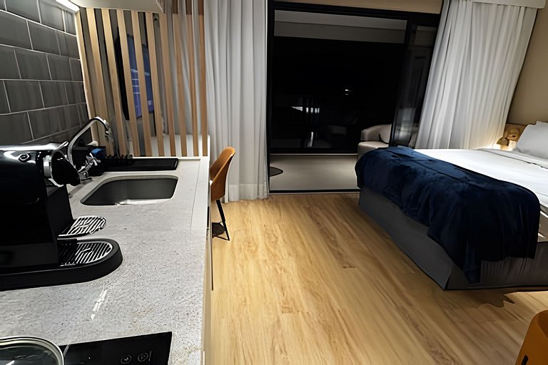 Studio Luxo com Valet em Moema