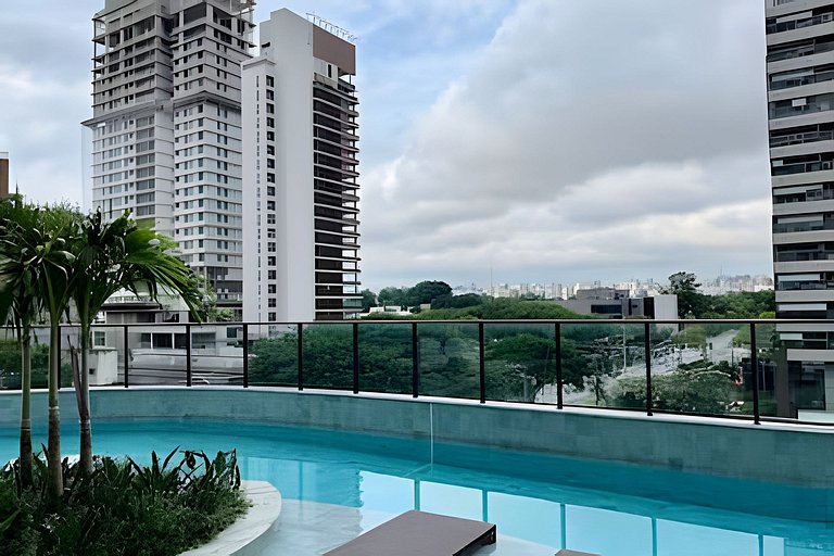 Studio Luxo com Valet em Moema