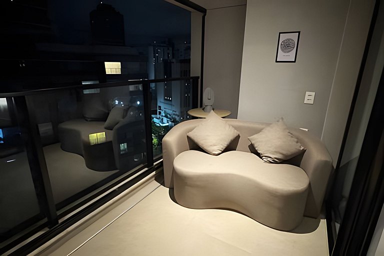 Studio Luxo com Valet em Moema