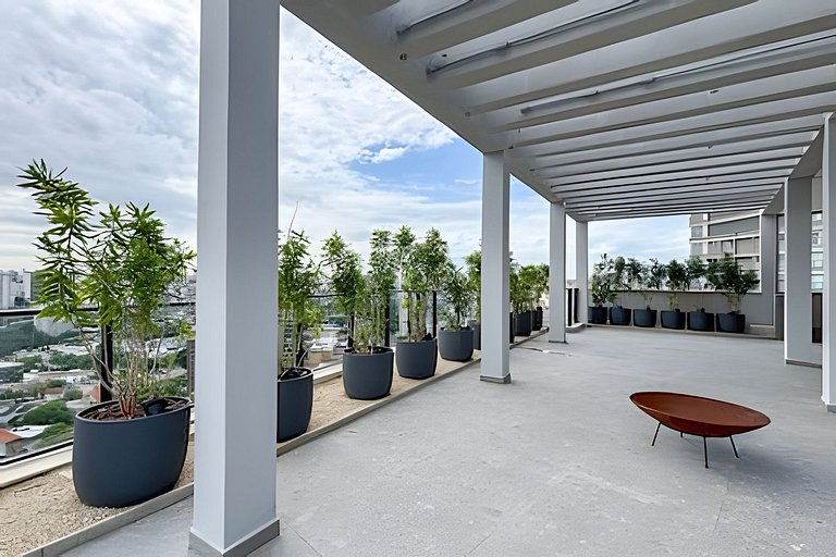 Studio Luxo com Valet em Moema
