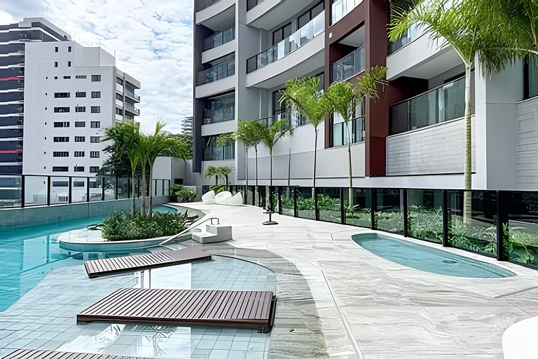 Studio Luxo com Valet em Moema