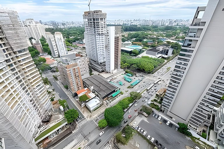 Studio Luxo com Valet em Moema