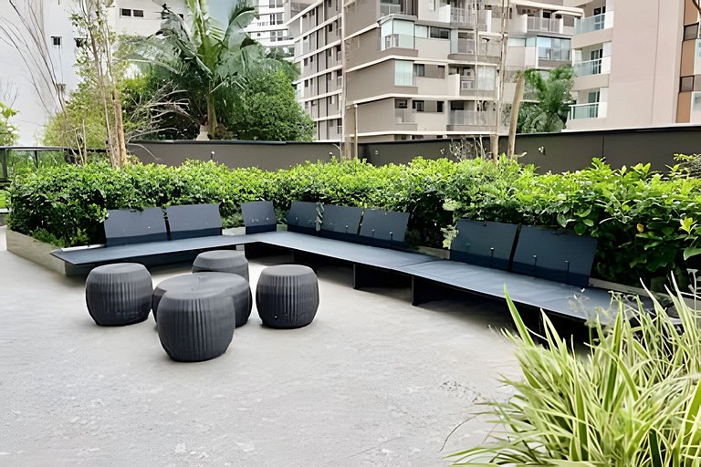 Studio Luxo com Valet em Moema