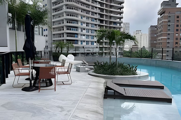 Studio Luxo com Valet em Moema