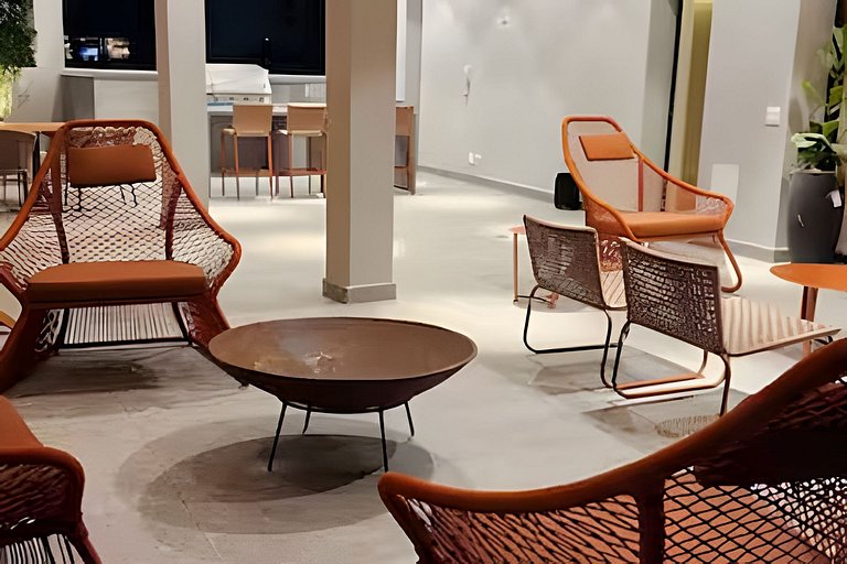 Studio Luxo com Valet em Moema