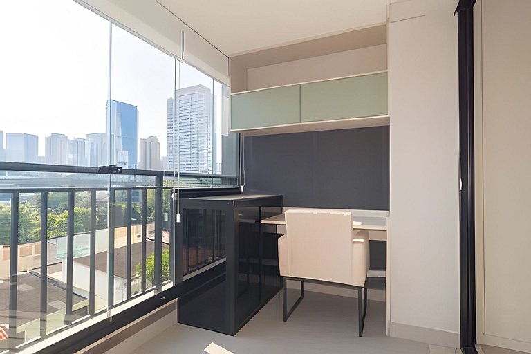Apto de 1 quarto com vaga de garagem no Brooklin