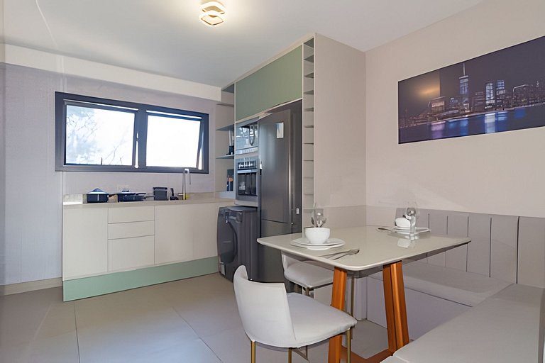 Apto de 1 quarto com vaga de garagem no Brooklin