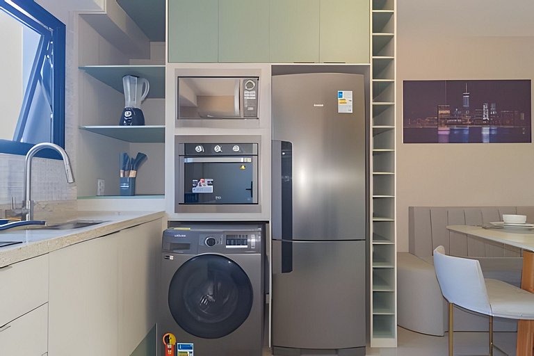 Apto de 1 quarto com vaga de garagem no Brooklin