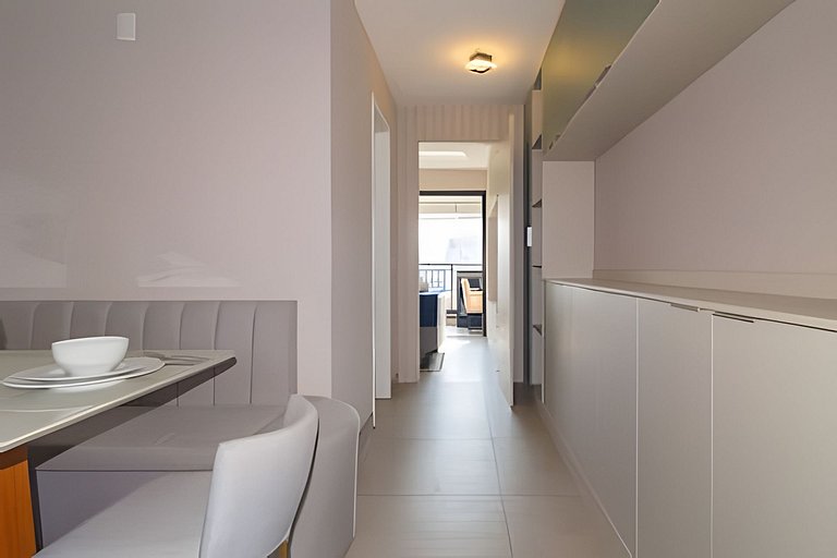 Apto de 1 quarto com vaga de garagem no Brooklin
