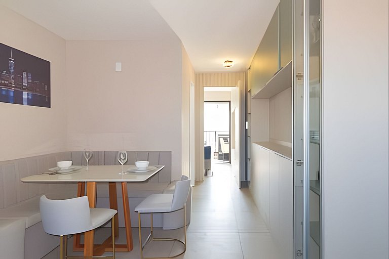 Apto de 1 quarto com vaga de garagem no Brooklin