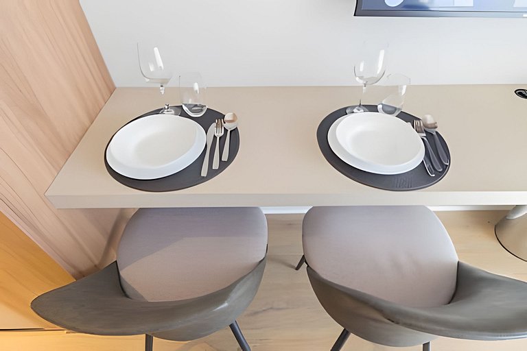 Super conforto: Studio com varanda