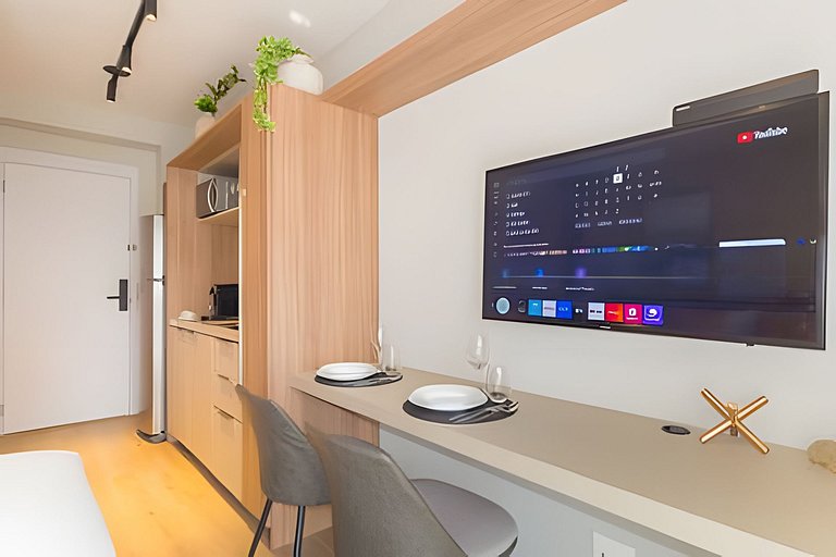 Super conforto: Studio com varanda