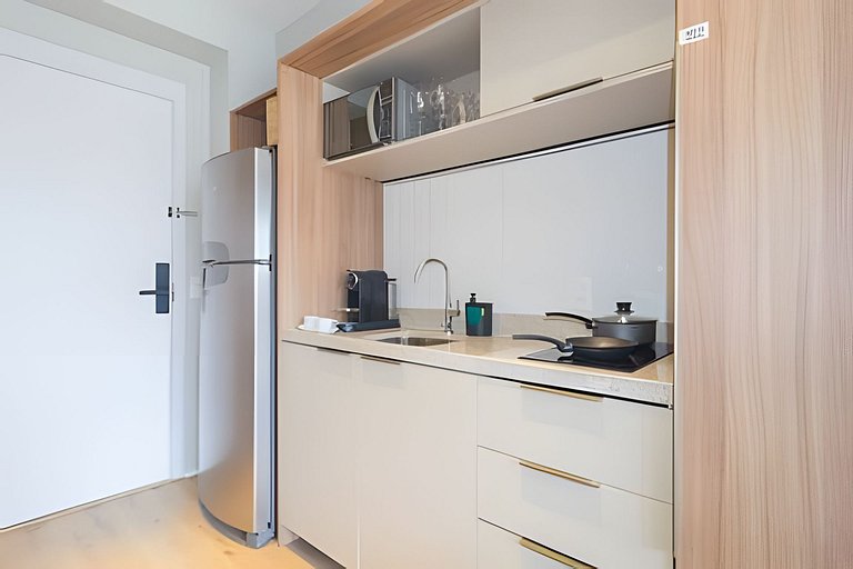 Super conforto: Studio com varanda
