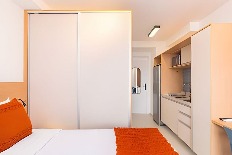 Studio no Coração de Moema com Varanda