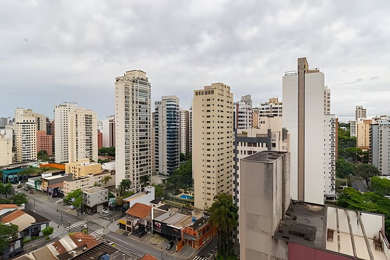 Studio no Coração de Moema com Varanda