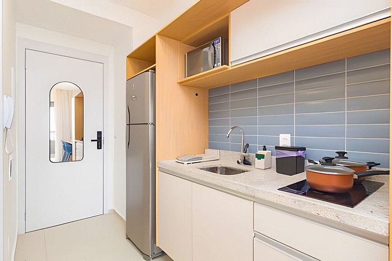 Studio no Coração de Moema com Varanda