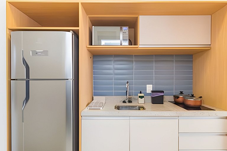 Studio no Coração de Moema com Varanda