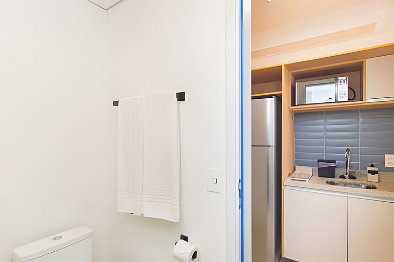 Studio no Coração de Moema com Varanda