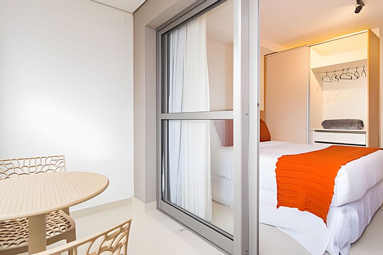 Studio no Coração de Moema com Varanda