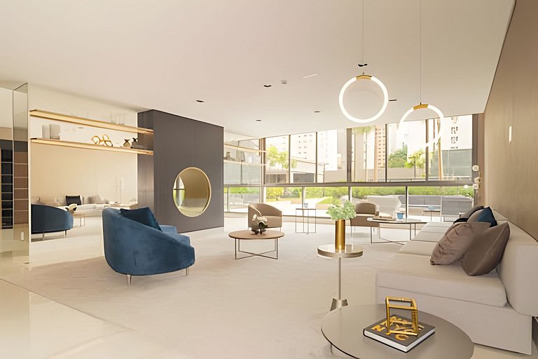 Studio no Coração de Moema com Varanda