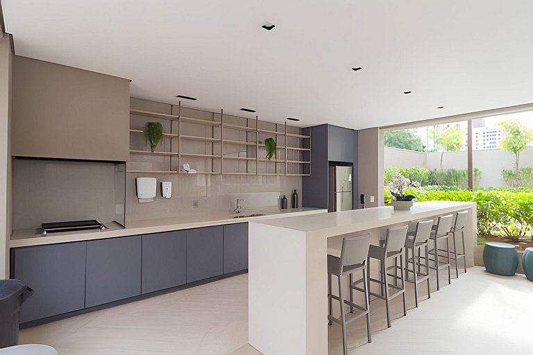 Studio no Coração de Moema com Varanda