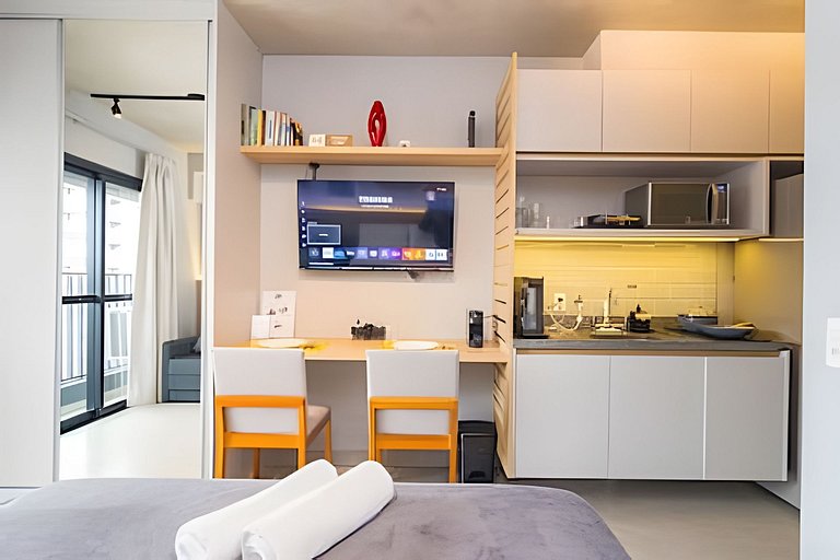 Studio Comforto: Localização Privilegiada em Moema