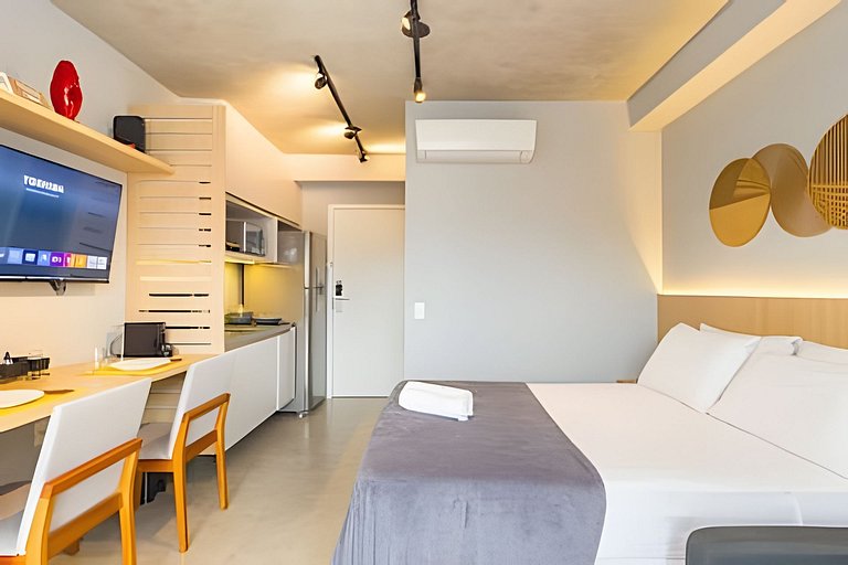 Studio Comforto: Localização Privilegiada em Moema