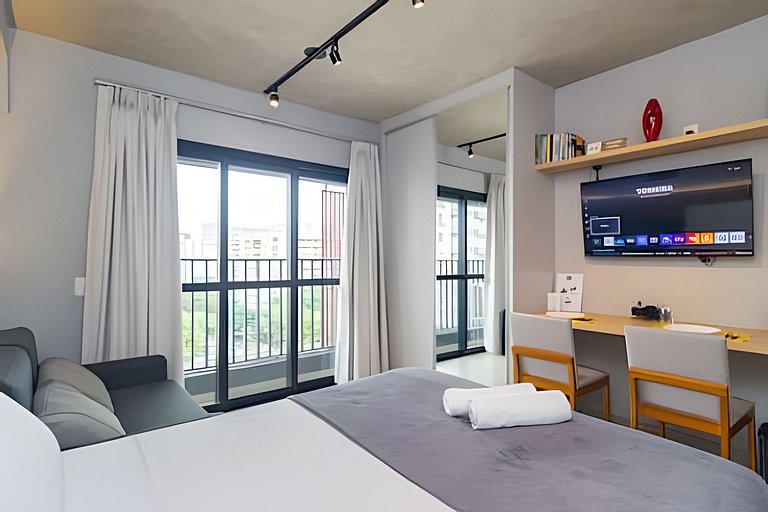 Studio Comforto: Localização Privilegiada em Moema