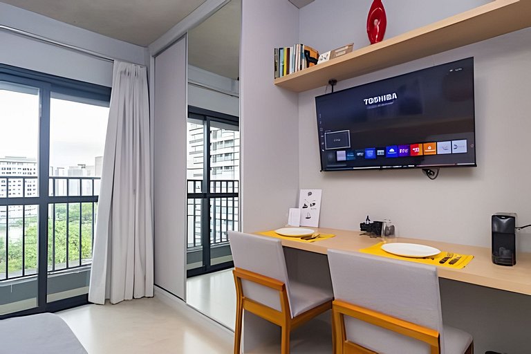 Studio Comforto: Localização Privilegiada em Moema