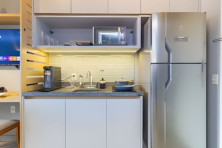 Studio Comforto: Localização Privilegiada em Moema