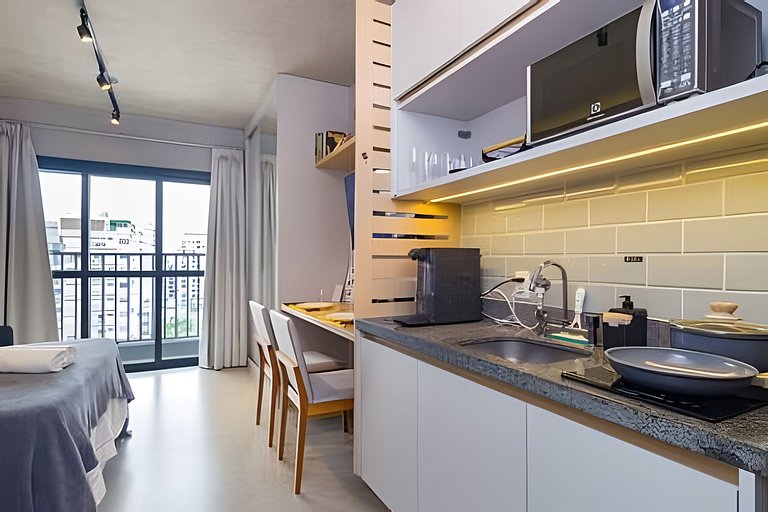 Studio Comforto: Localização Privilegiada em Moema