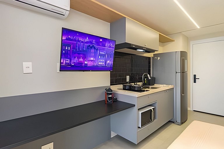 Studio c/ Varanda: Aconchego e Charme em Moema
