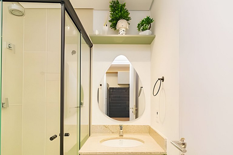 Studio c/ Varanda: Aconchego e Charme em Moema